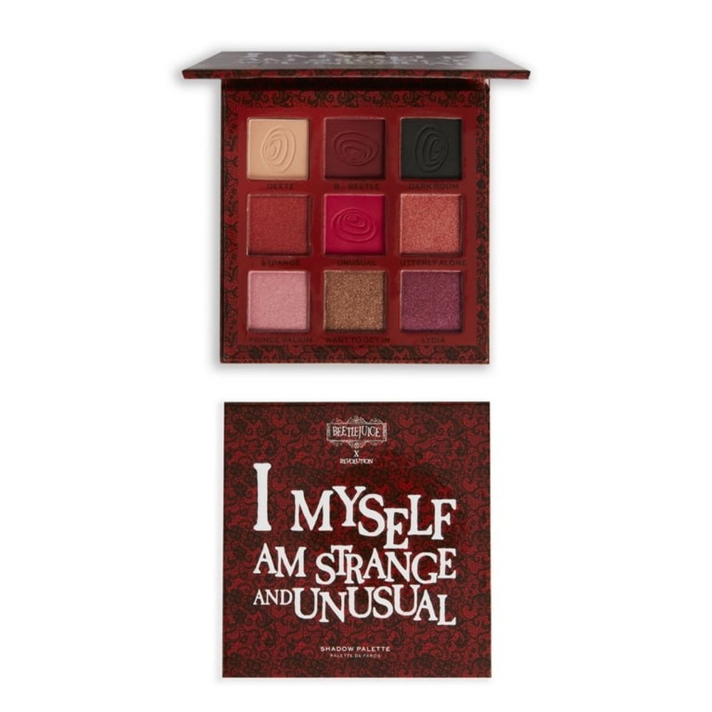 Beetlejuice x Revolution Strange and Unusual Shadow Palette